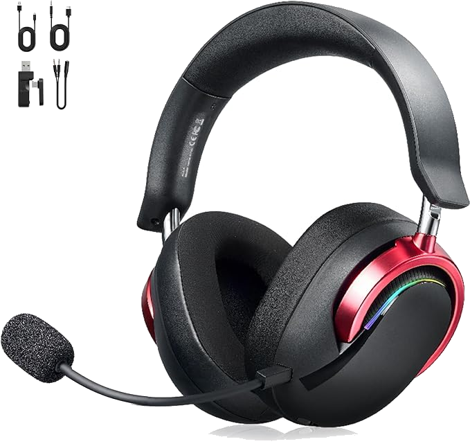 Imagen de Wireless Gaming Headset 7.1 Surround 50mm RGB Aluminio