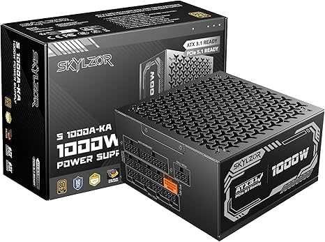 Imagen de Fuente 1000W 80+ Gold Totalmente Modular ATX 3.1 Black