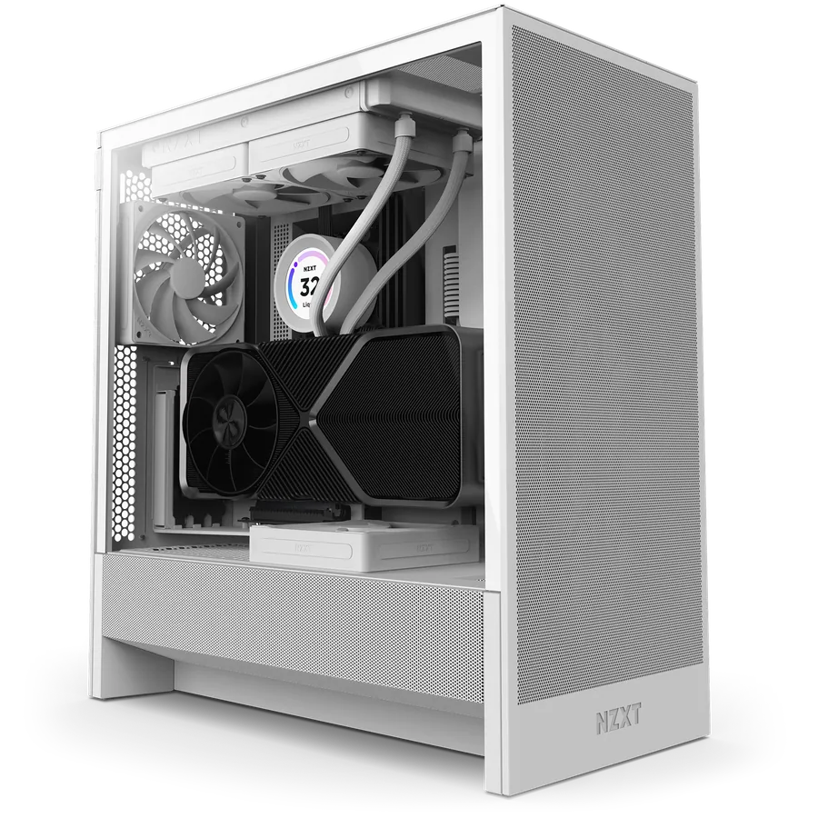 Imagen de NZXT H5 Flow ATX Mid-Tower Negro