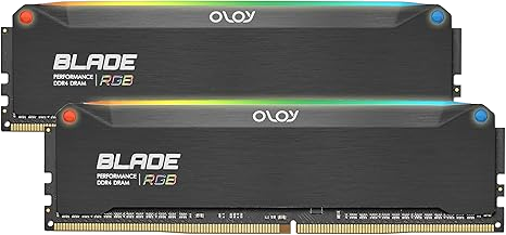 Imagen de OLOy DDR4 RAM 16GB (2x8GB) Black Hairline Blade RGB 2666MHz CL19