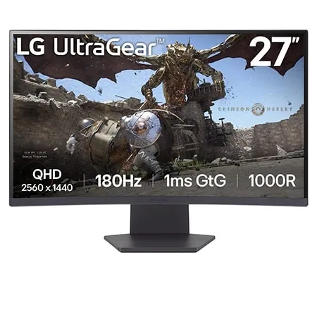 Imagen de LG UltraGear 27GS60QC-B 27" QHD Curvo 180Hz