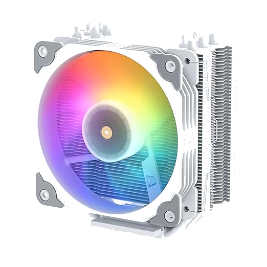 Imagen de Vetroo V5 CPU Air Cooler 5 Heatpipes ARGB White