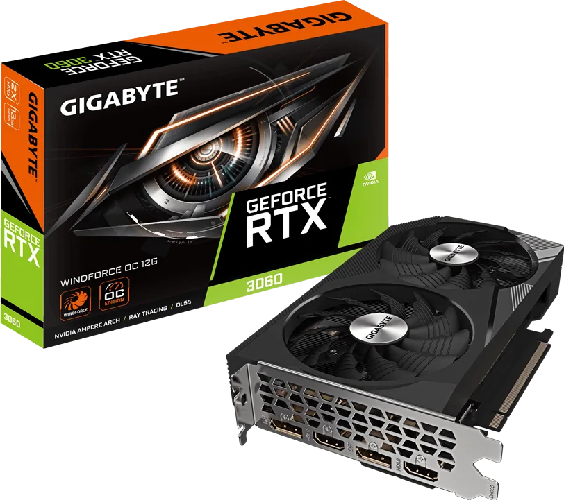 Imagen de GIGABYTE GeForce RTX 3060 WINDFORCE OC 12G
