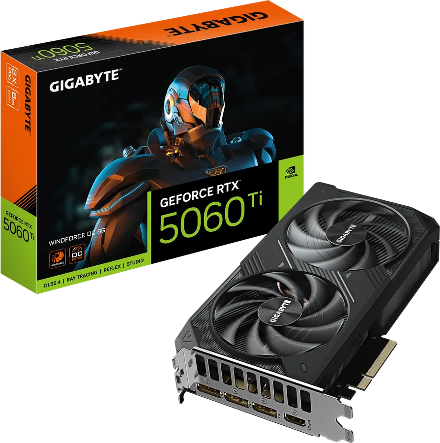 Imagen de GIGABYTE GeForce RTX 5060 Ti WINDFORCE OC 8G