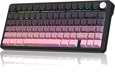 Imagen de M75 Mecánico Gasket 75% Black & Pink Hot-Swap RGB